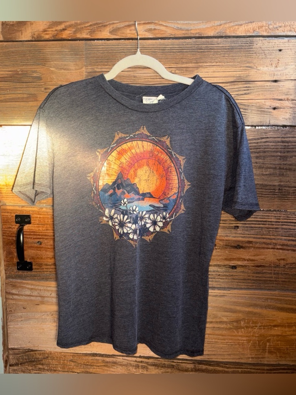 White Crow Dark Heather Logo Tee